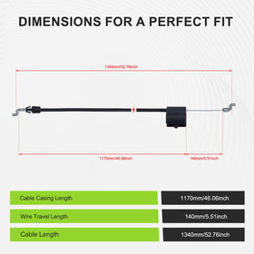 Harbot zone control cable compatible with Craftsman 917 model parts