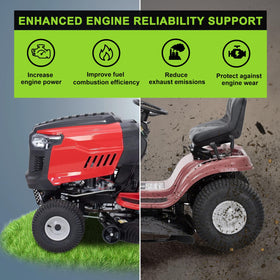 Harbot 8–15 HP engine compatibility visual confirms OHV/I/C/AVS guidelines