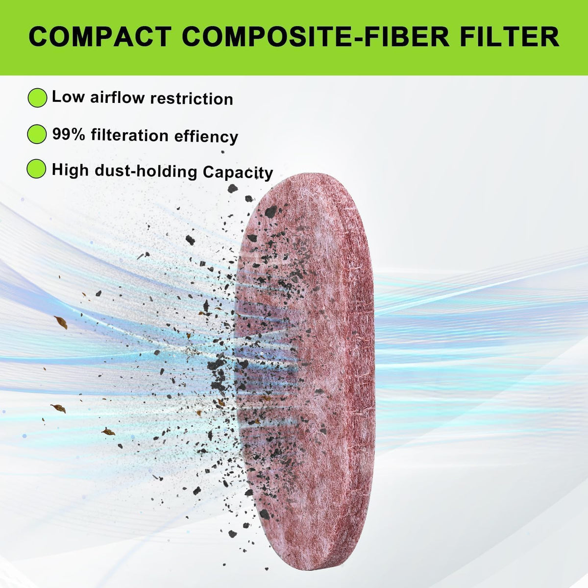 Harbot FS56RC air-filter dimensions with measurements for quick checks