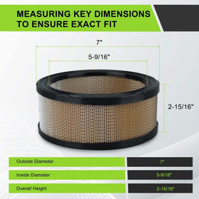 Harbot air filter compatible with Kohler CH18-CH25 engines ensuring steady airflow.