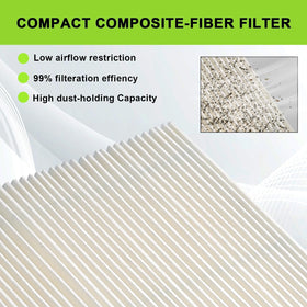 Harbot air filter installed on Kohler CH730-CH740 for consistent intake.