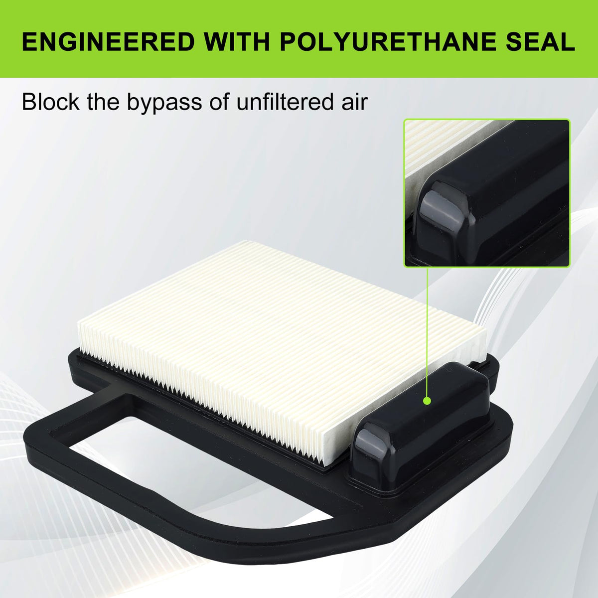 Harbot LTX1045 pre-filter close-up shows durable foam protection