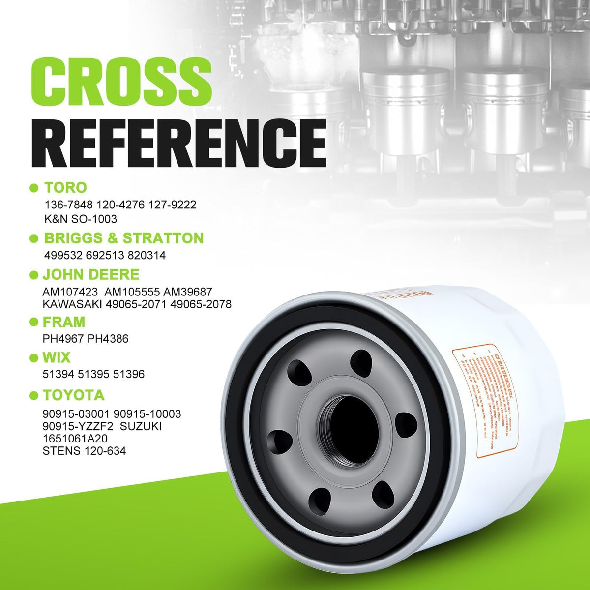 Harbot oil-filter 120-4276 closeup with robust housing and seals.