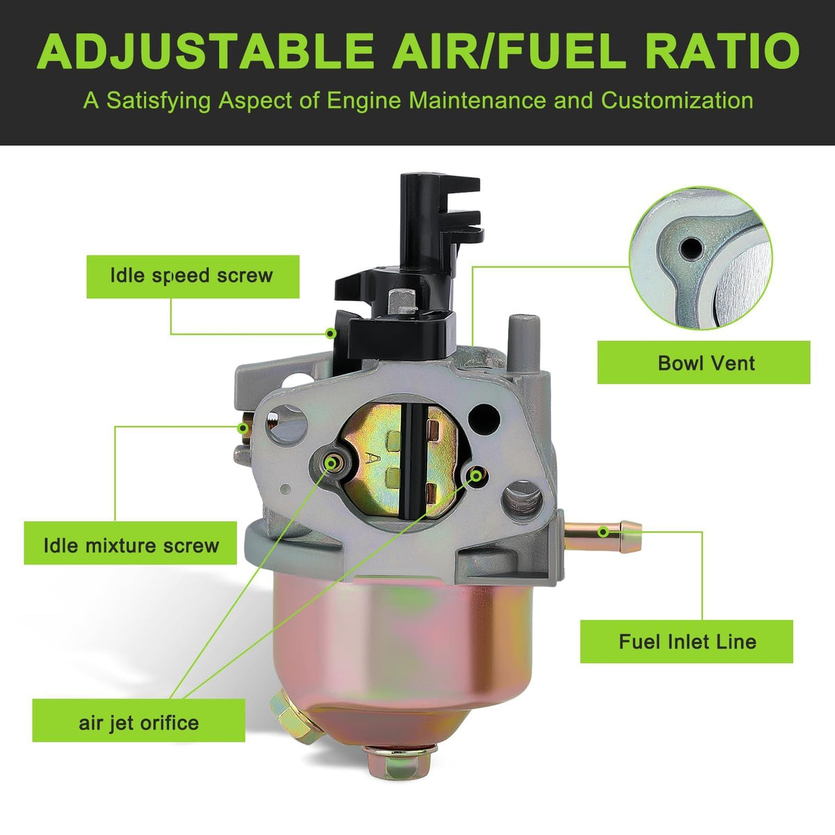 Carburetor adjustment tool included with Harbot Predator kit for precise setup.