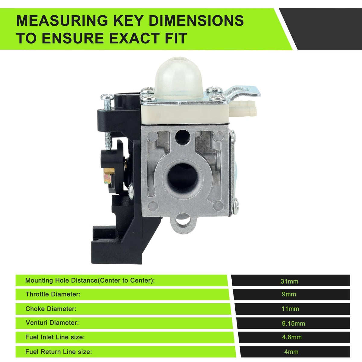 Harbot SRM 225 mounting dimensions aligning with Echo PAS 225 fit.