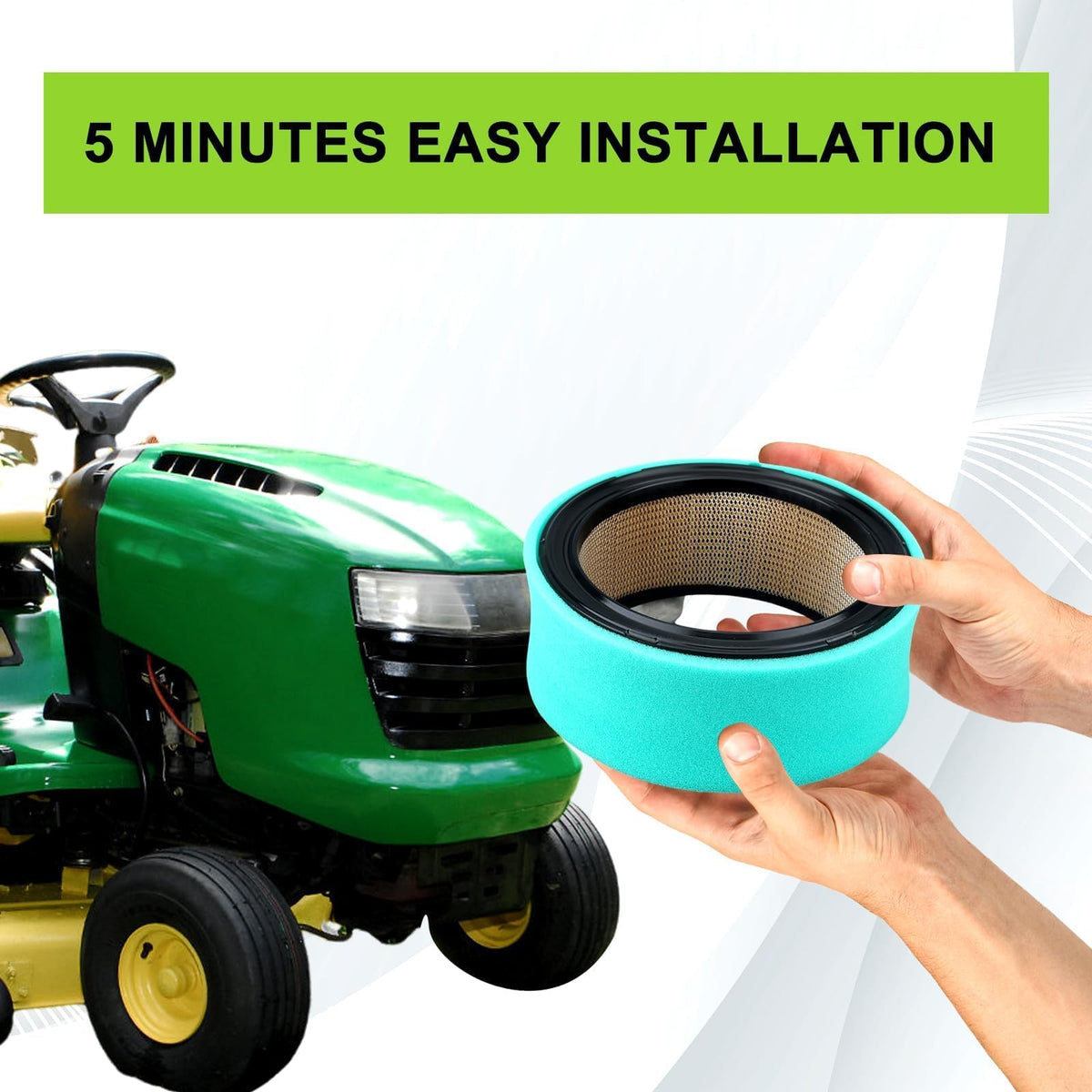 Harbot Kohler 24-083-03-S engine air filter reduces dust intake.