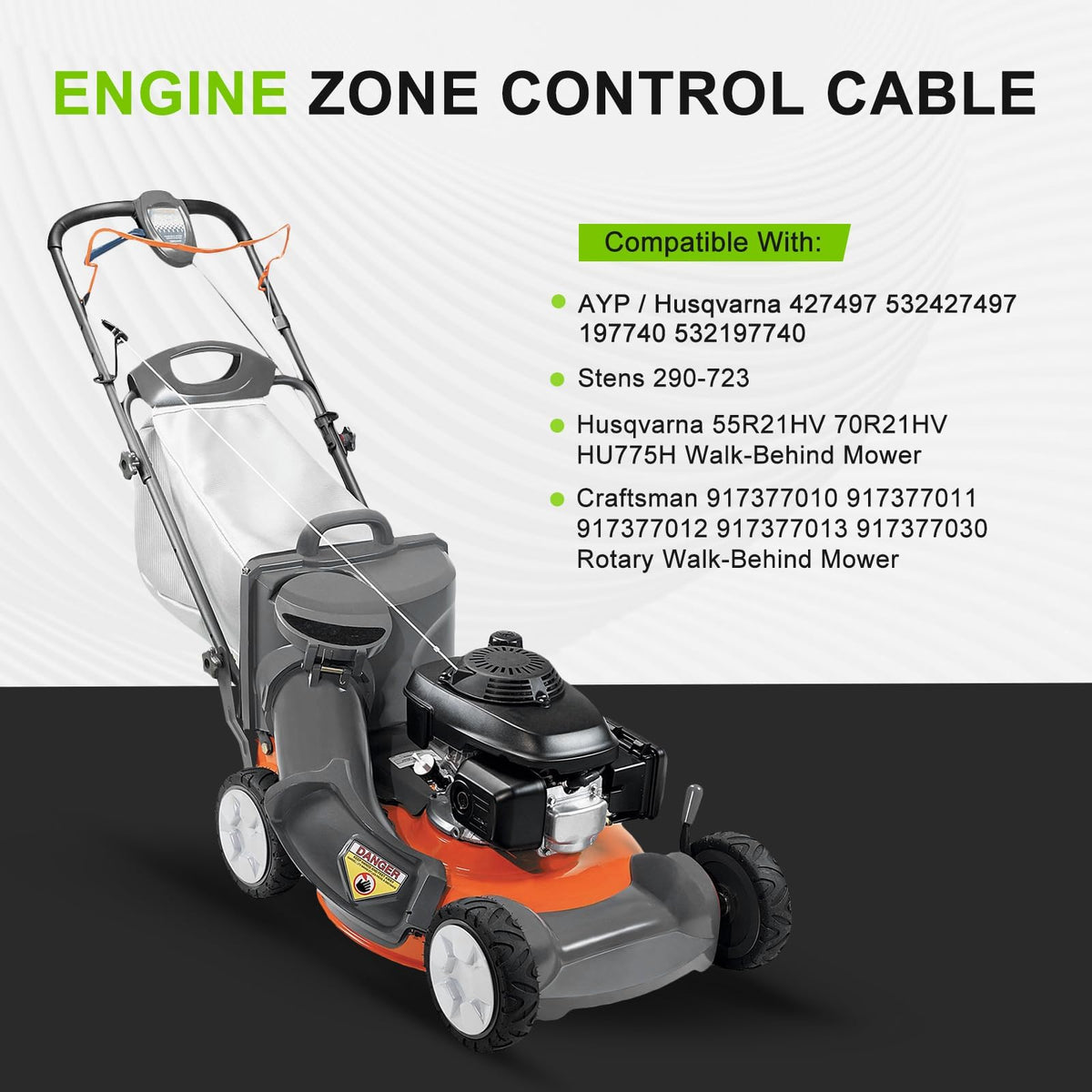 Harbot 55-inch zone control cable for HU725AWD fit and smooth operation