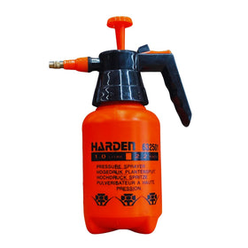 Harden 34oz pump sprayer with copper nozzle for efficient garden spraying.