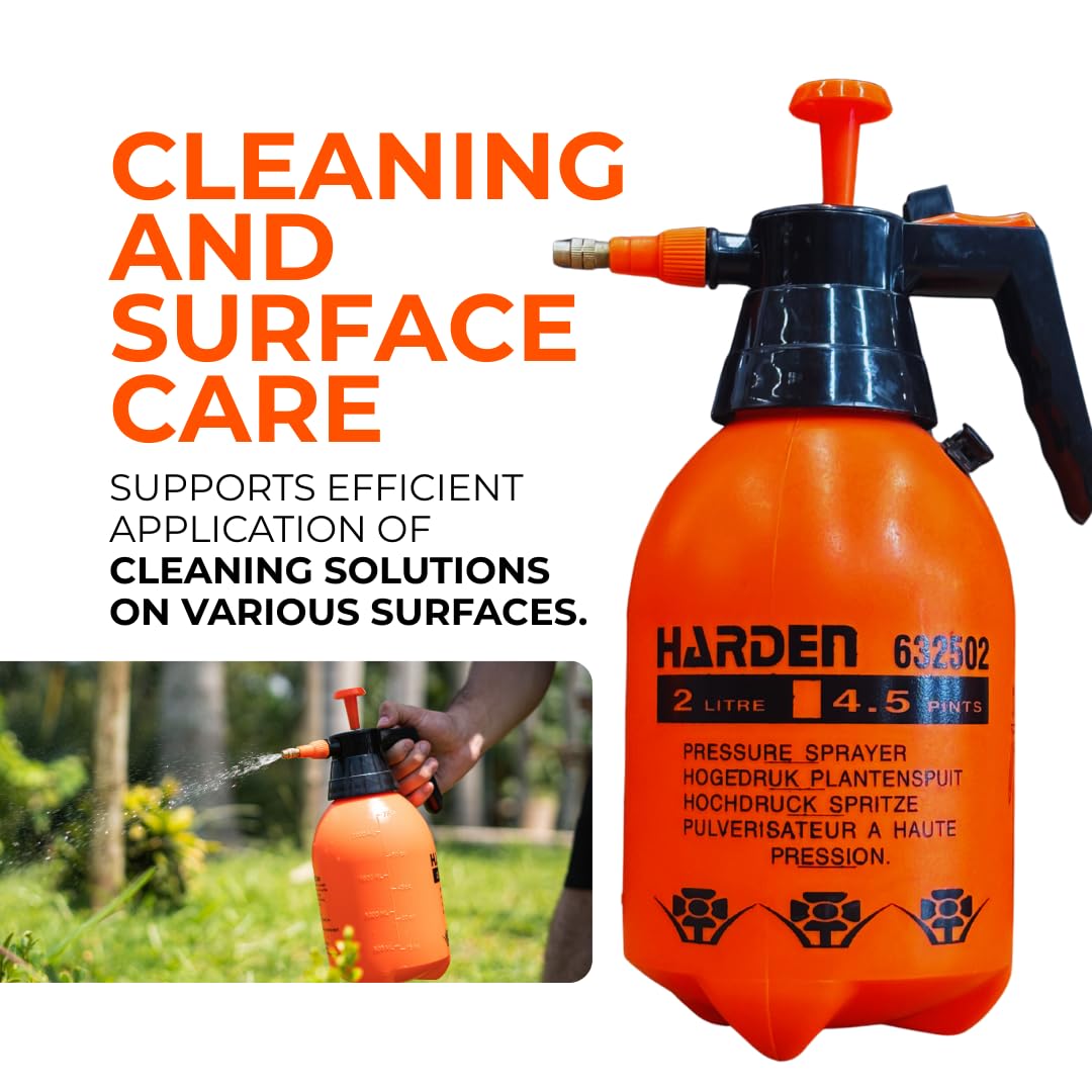 Harden compact design fits shelves, benches, and light-duty cleaning carts.