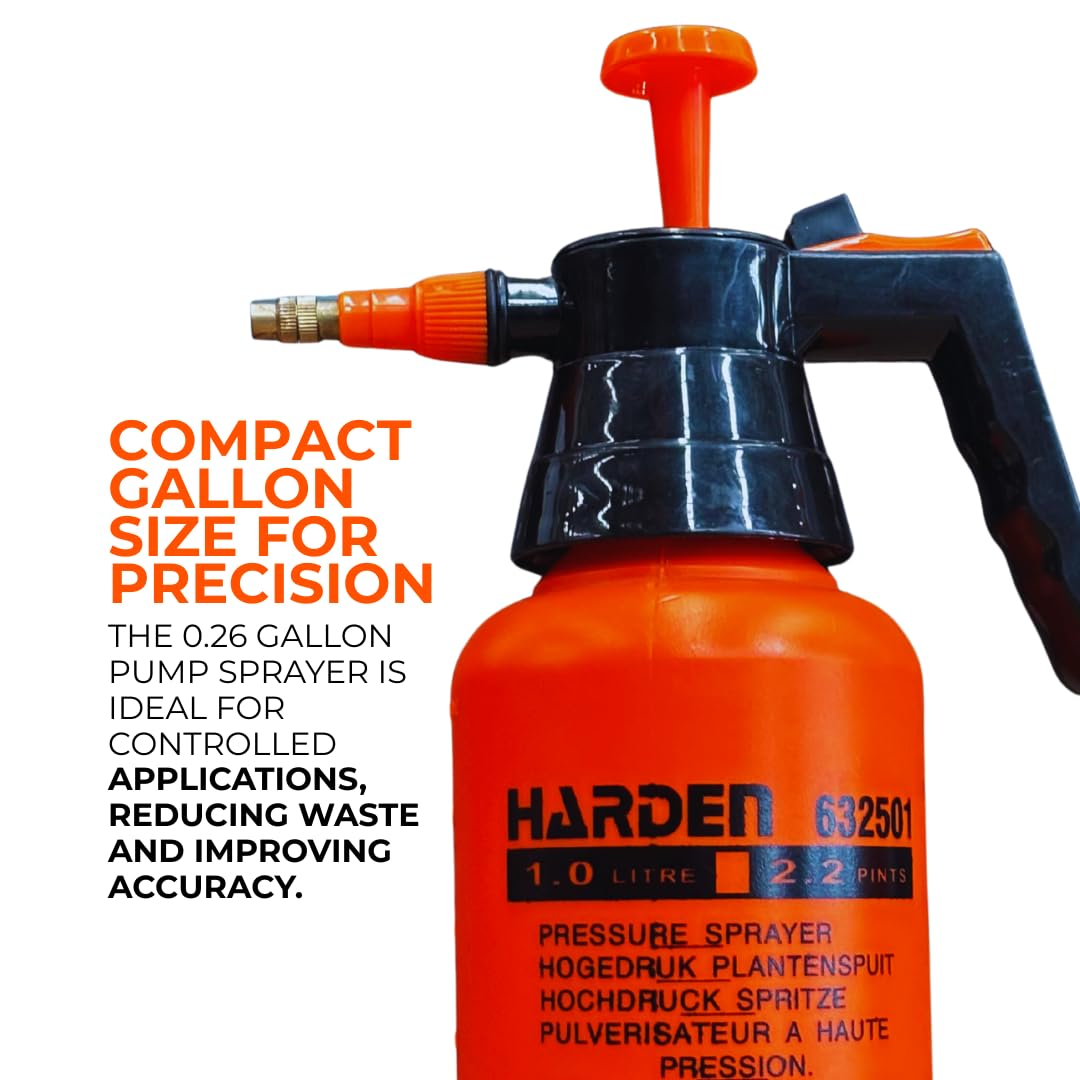 Harden copper spray nozzle closeup showing durable, adjustable mist settings.