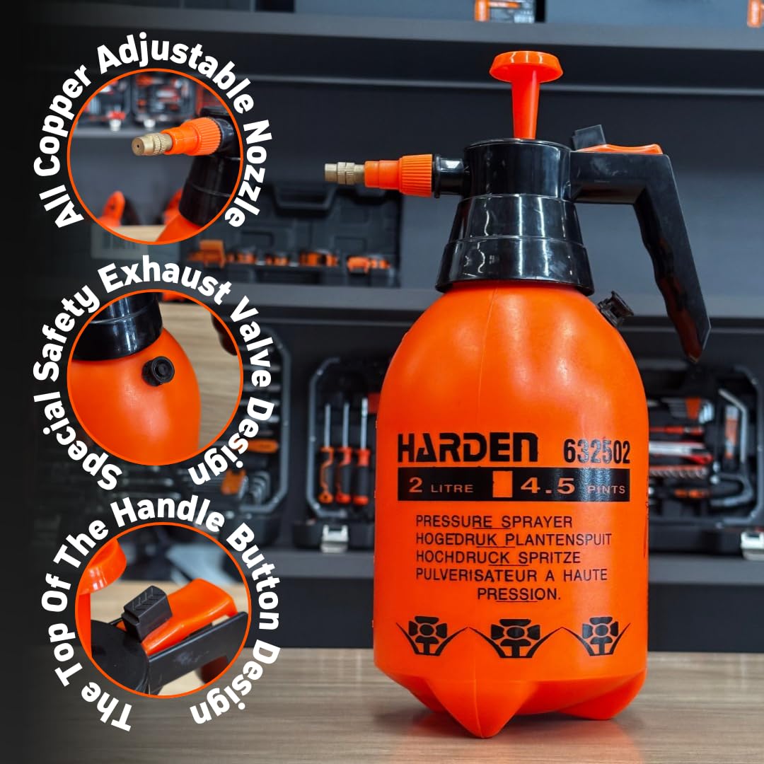 Harden multi-purpose sprayer suitable for gardening, misting, and general spraying.