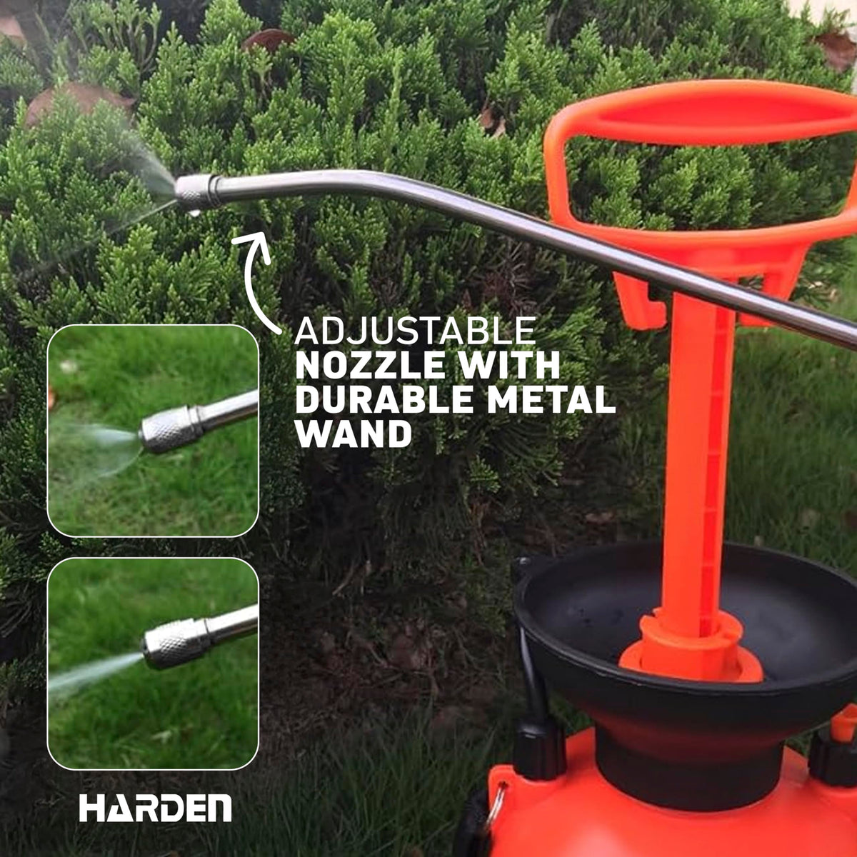 Harden 1.3 gallon capacity ideal for medium to large areas