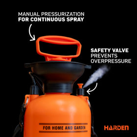 Harden pump sprayer brass nozzle delivers precise spray for gardens