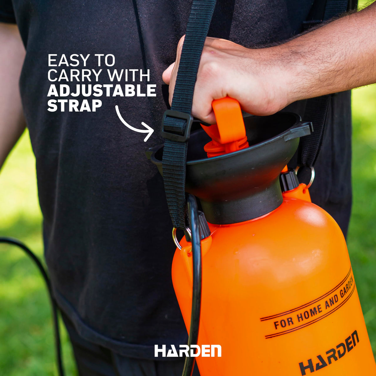 Harden pump action is smooth for easy spraying