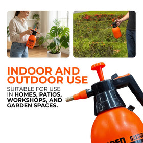 Harden adjustable nozzle enables fine mist or steady stream as needed.