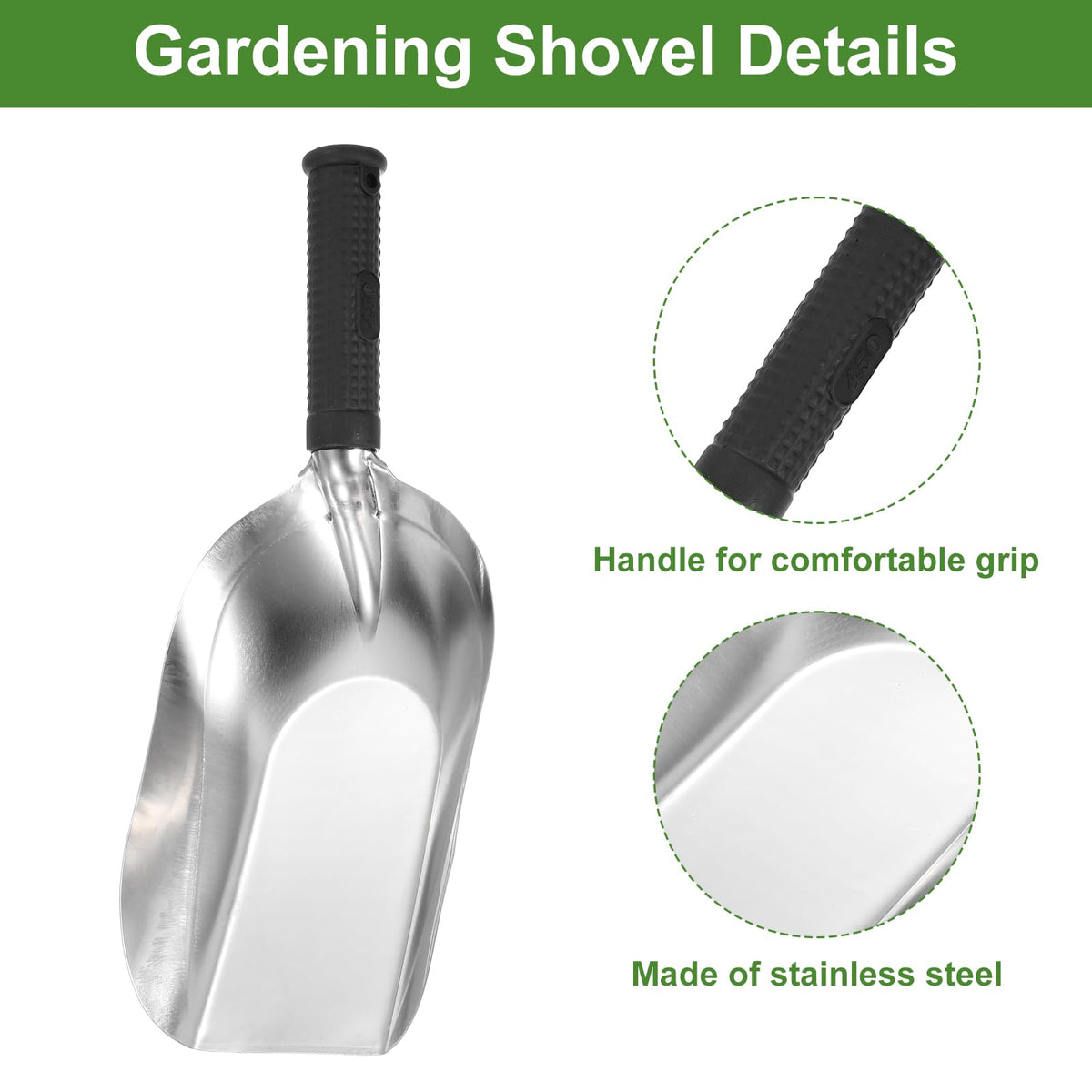 HARFINGTON shovel demonstrates digging and soil loosening in garden beds.