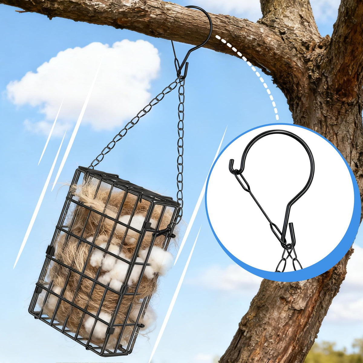 Harhana integrated perches guide birds to safe materials selection