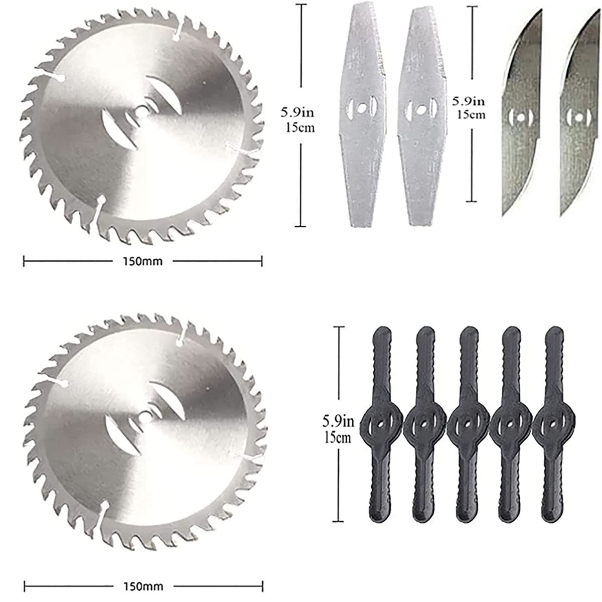 Harmkrola manganese steel saw blades designed to cut thicker brush and branches