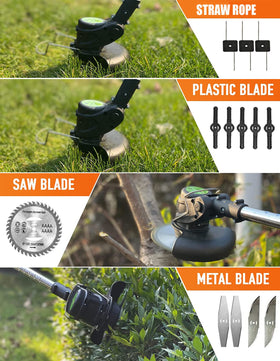 Harmkrola plastic blades for soft grass and quick trims