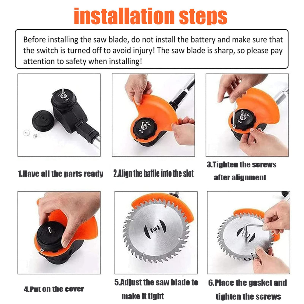 Harmkrola stainless steel blades ideal for heavy weeds and precise trimming