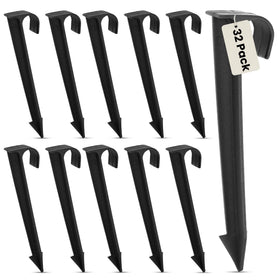Harrier Hardware half-inch tubing hold-down stake anchors irrigation securely in soil for stable watering