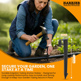 Harrier Hardware packaged 32-pack stakes ready for large area use