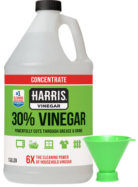 HARRIS 30% vinegar bottle for powerful multi-surface cleaning.