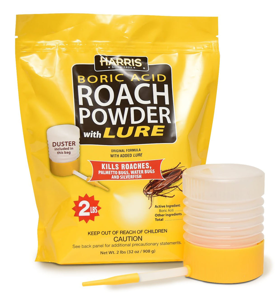 HARRIS boric acid roach killer powder ready for long-lasting indoor use