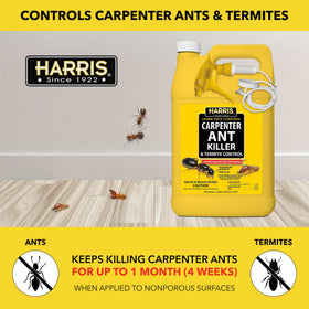 Harris carpenter ant killer on-contact action against termites and common ants.