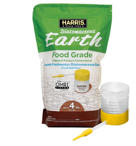 HARRIS Diatomaceous Earth 4lb bag for versatile home use.