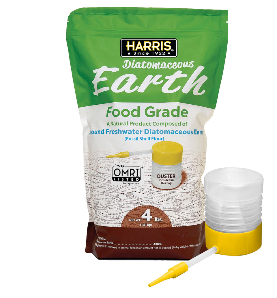 HARRIS Diatomaceous Earth 4lb bag for versatile home use.