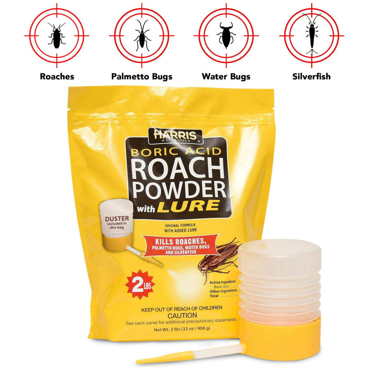 EPA registered Harris roach powder supports safe home use