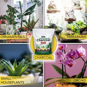 HARRIS Horticultural Charcoal for outdoor gardens promotes healthier soil ecosystem.