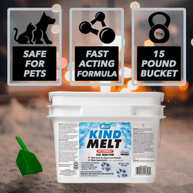 Harris Kind Melt less corrosive formula safer for concrete surfaces