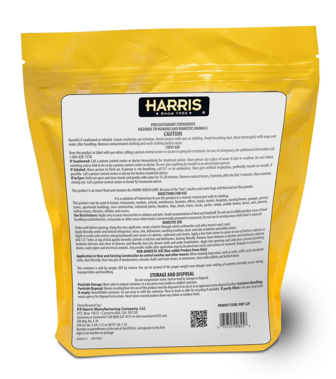 HARRIS lure attracts roaches to powder for better efficacy