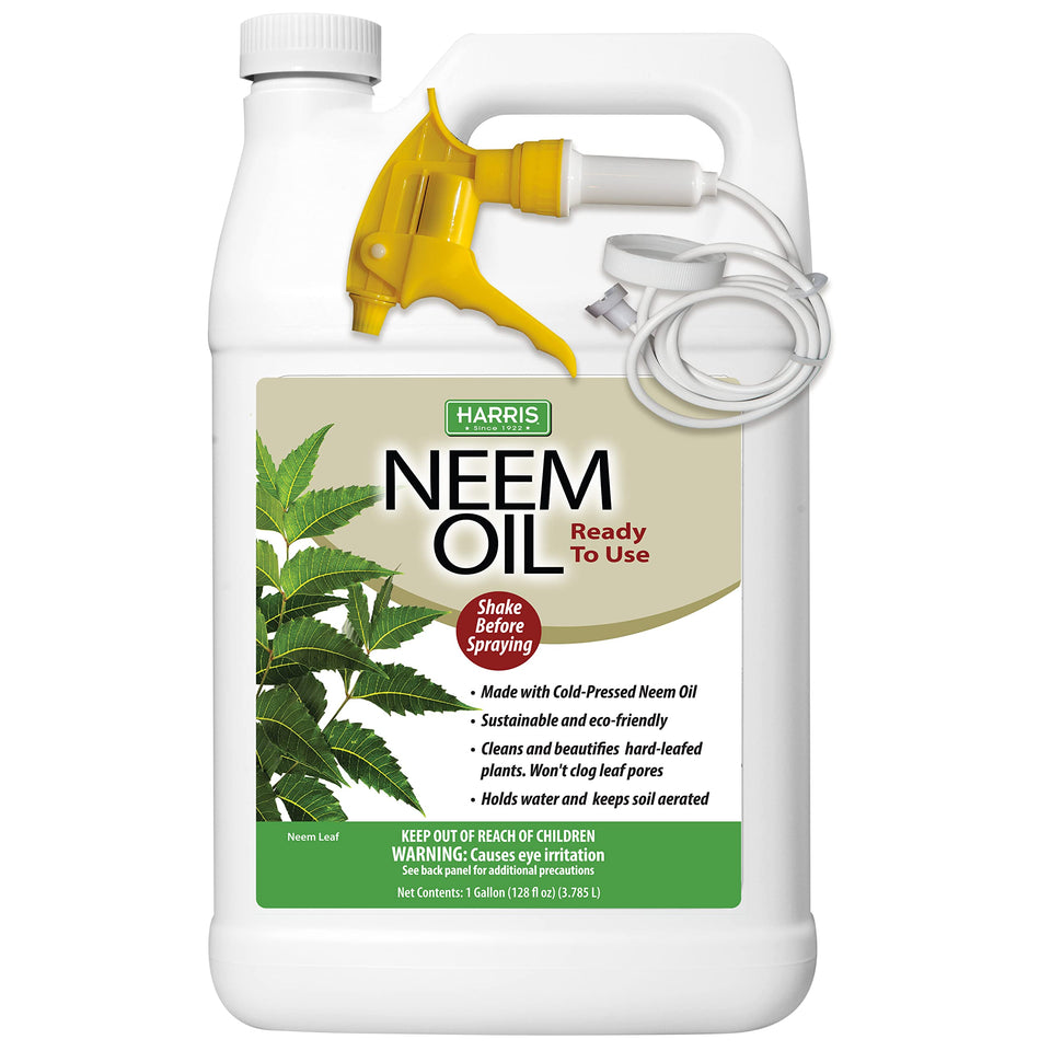 HARRIS Neem Oil Spray bottle ready-to-use for indoor and outdoor plants.
