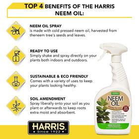 HARRIS Neem Oil Spray ready to use for quick indoor plant care.