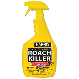 Harris Roach Killer liquid spray bottle with odorless formula for safe home pest control