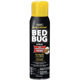 Harris Toughest Bed Bug Killer spray bottle targets resistant bed bugs quickly
