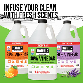 HARRIS carpet and fabric cleaning with strong vinegar.