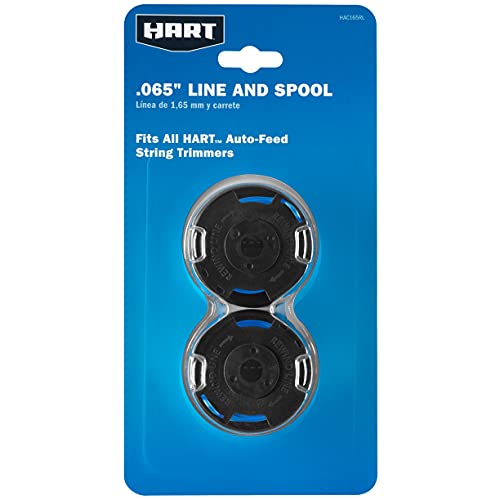 Hart pre-wound spool with 0.065-inch line for quick reloads in small to medium yards