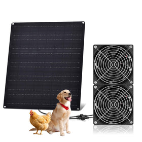 HASDSAGY solar coop fan panel enhances airflow in outdoor spaces