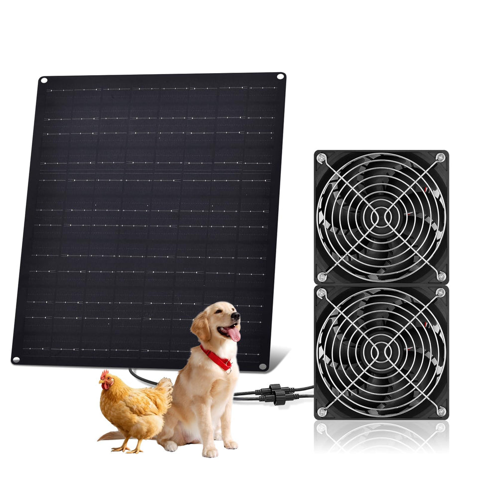 HASDSAGY solar coop fan panel enhances airflow in outdoor spaces