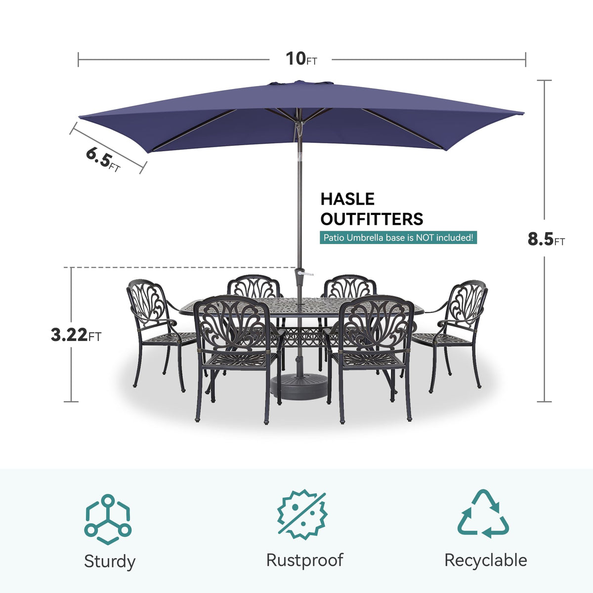 HASLE OUTFITTERS top vent promotes airflow and cooler shade underneath