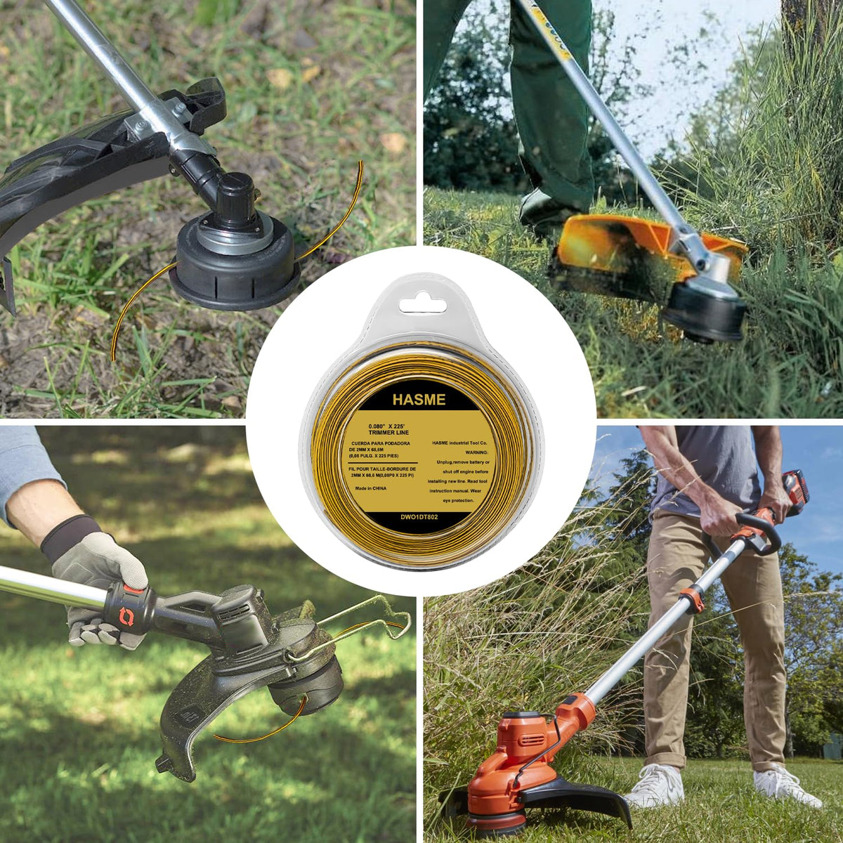 HASME easy-to-install replacement string helps minimize downtime during yard chores.