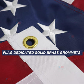 HASRLWINS flag end with four-rows stitching resists wear in windy conditions.