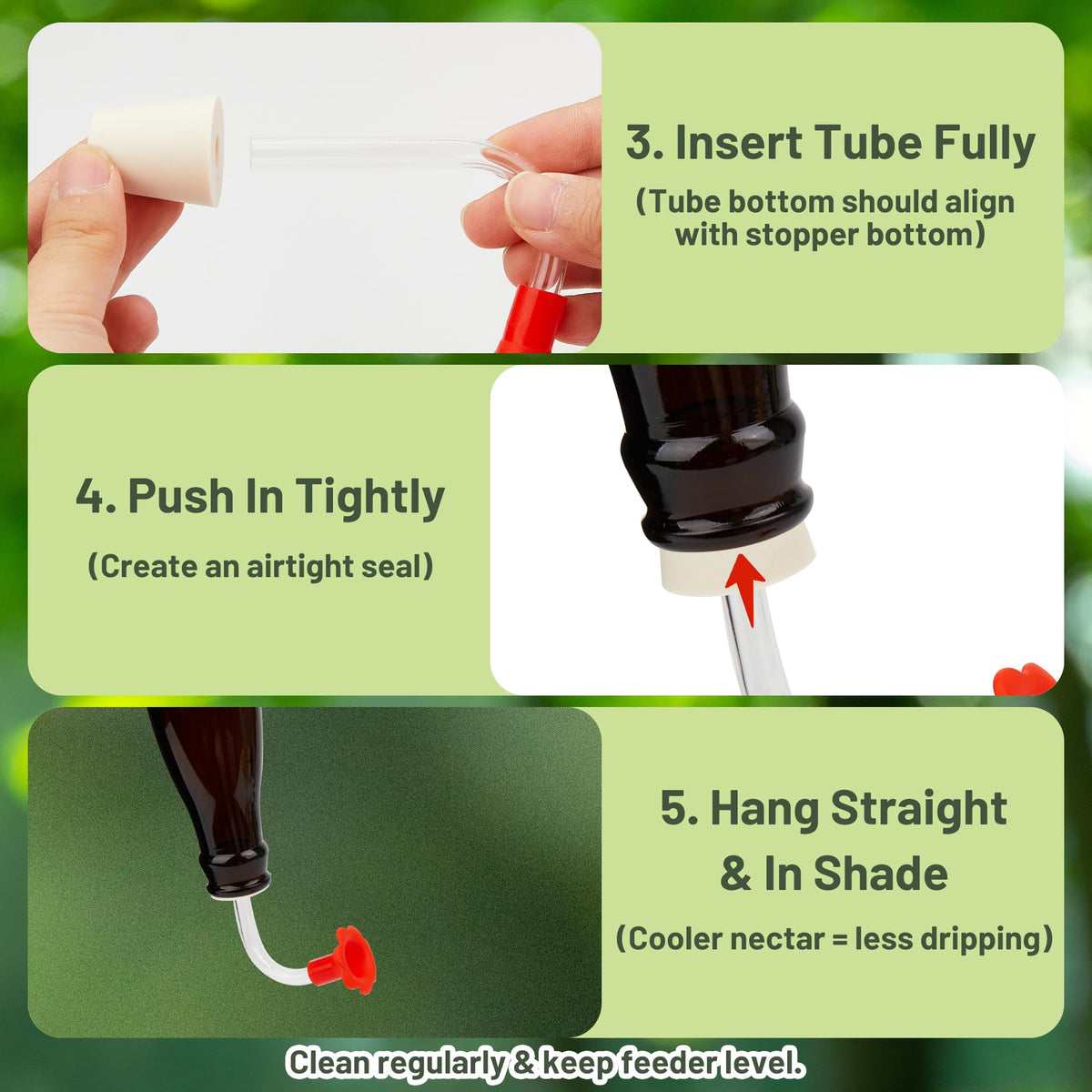 HASSLICKIT reusable feeder tubes simplify maintenance and part replacement.