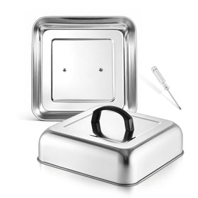 HaSteeL 10-inch square melting dome top view for fast, even steaming.