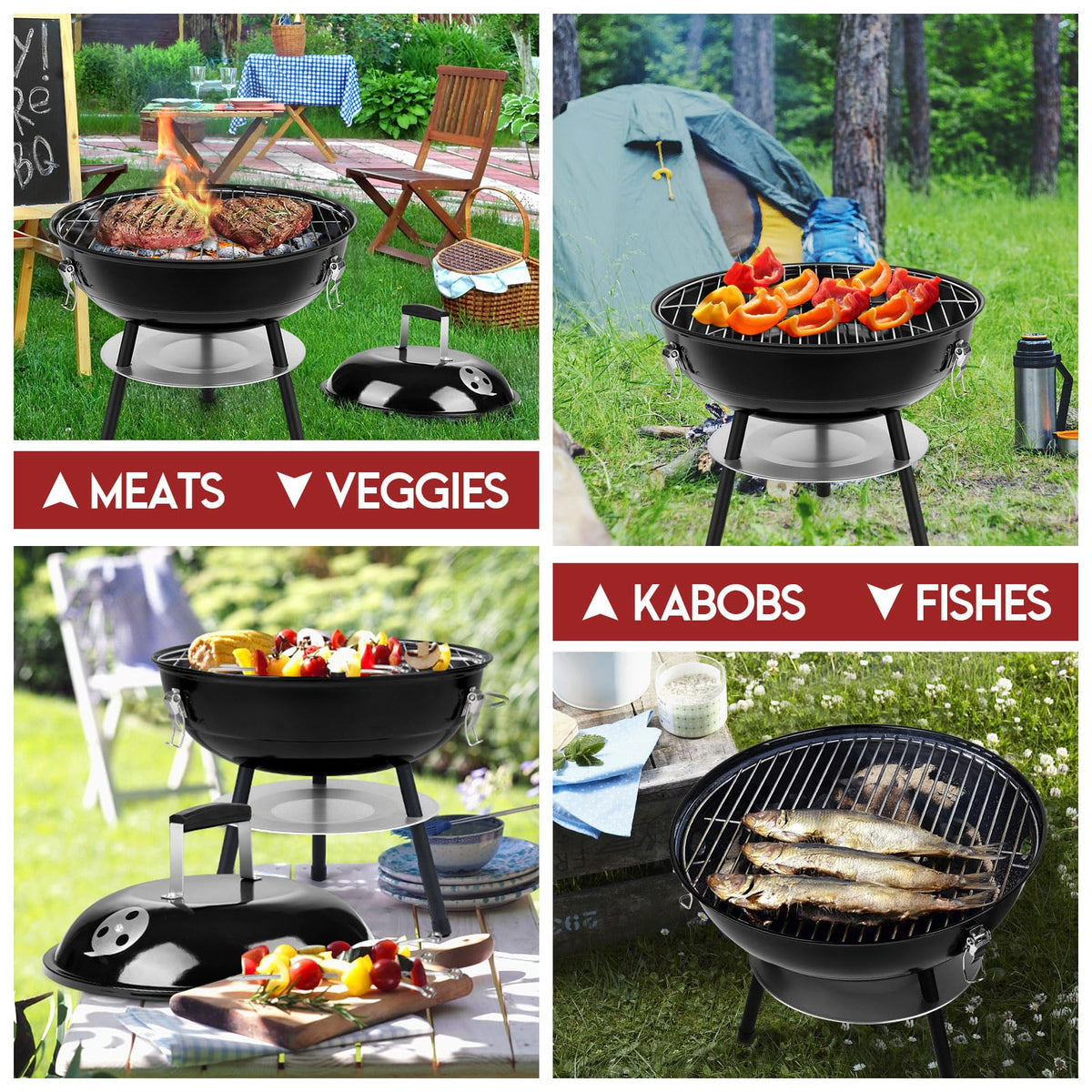 HaSteeL compact grill with lid locks ideal for small spaces and quick setup