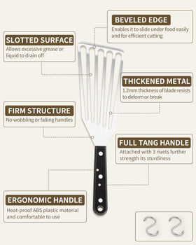 HaSteeL full-tang handle with triple rivets for stable grip